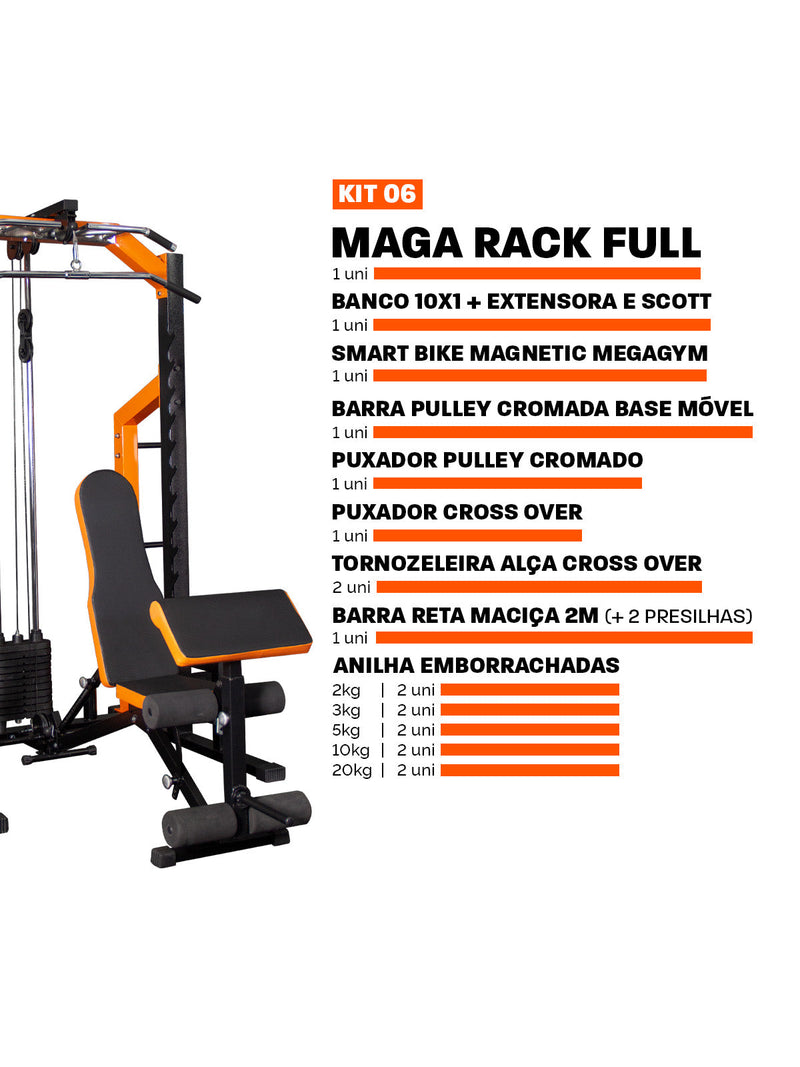 Estação De Musculação Mega Rack Full