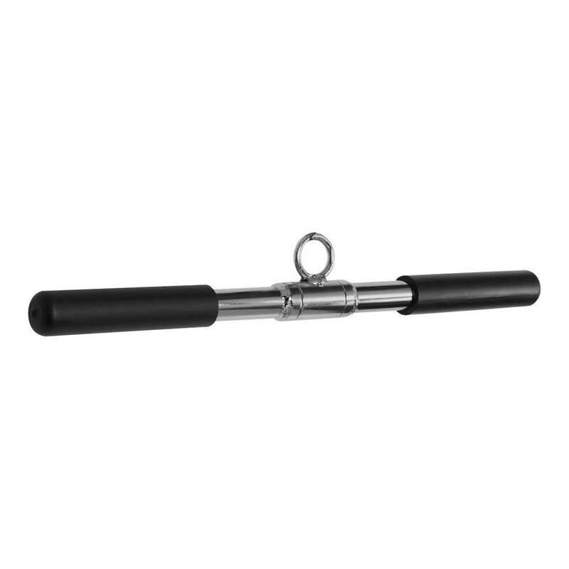 Puxador Pulley 51cm Reto Articulado Cromado e Pegada Emborrachada