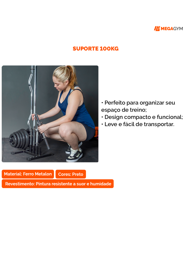 Suporte Profissional P/ BarraS E Anilhas 100kg