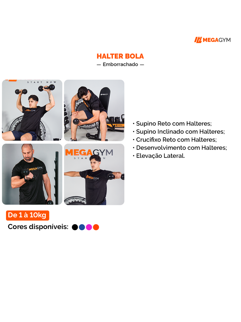 Halter Bola Emborrachado