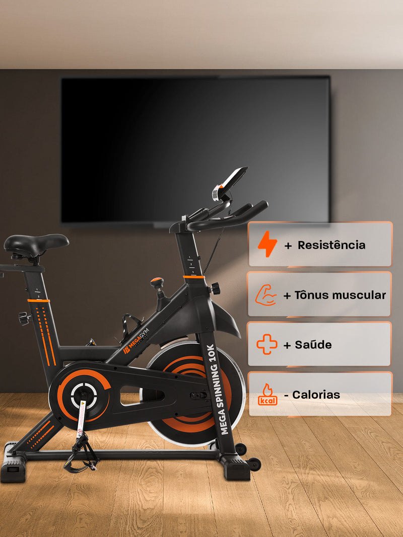 Bicicleta Ergométrica Bike Mega Spinning 10K