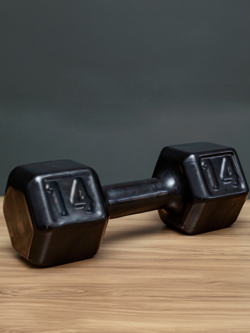 Halter Dumbbell Sextavado Emborrachado