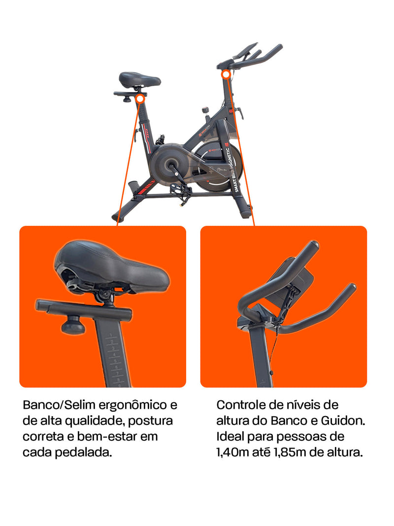 Bicicleta Ergométrica Smart Bike Magnetic MegaGym
