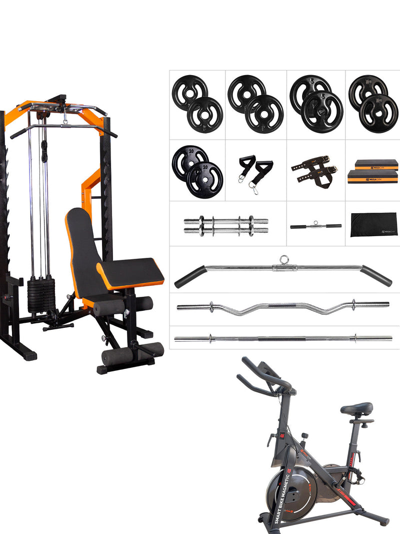 Kit 07 Estação De Musculação Mega Rack Full