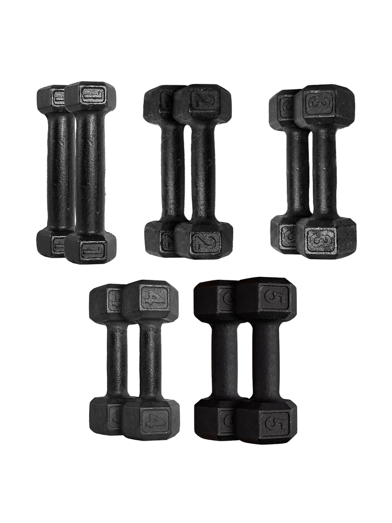 Halter Dumbbell Sextavado Pintado